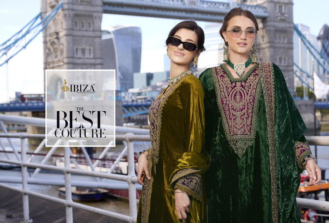 Delhi 6 Dobara By Ibiza Viscose Velvet Embroidery Salwar Kameez Suppliers In India